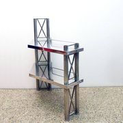 Steel console made in Italy, 1970s