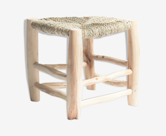 Tabouret beldi bois moyen