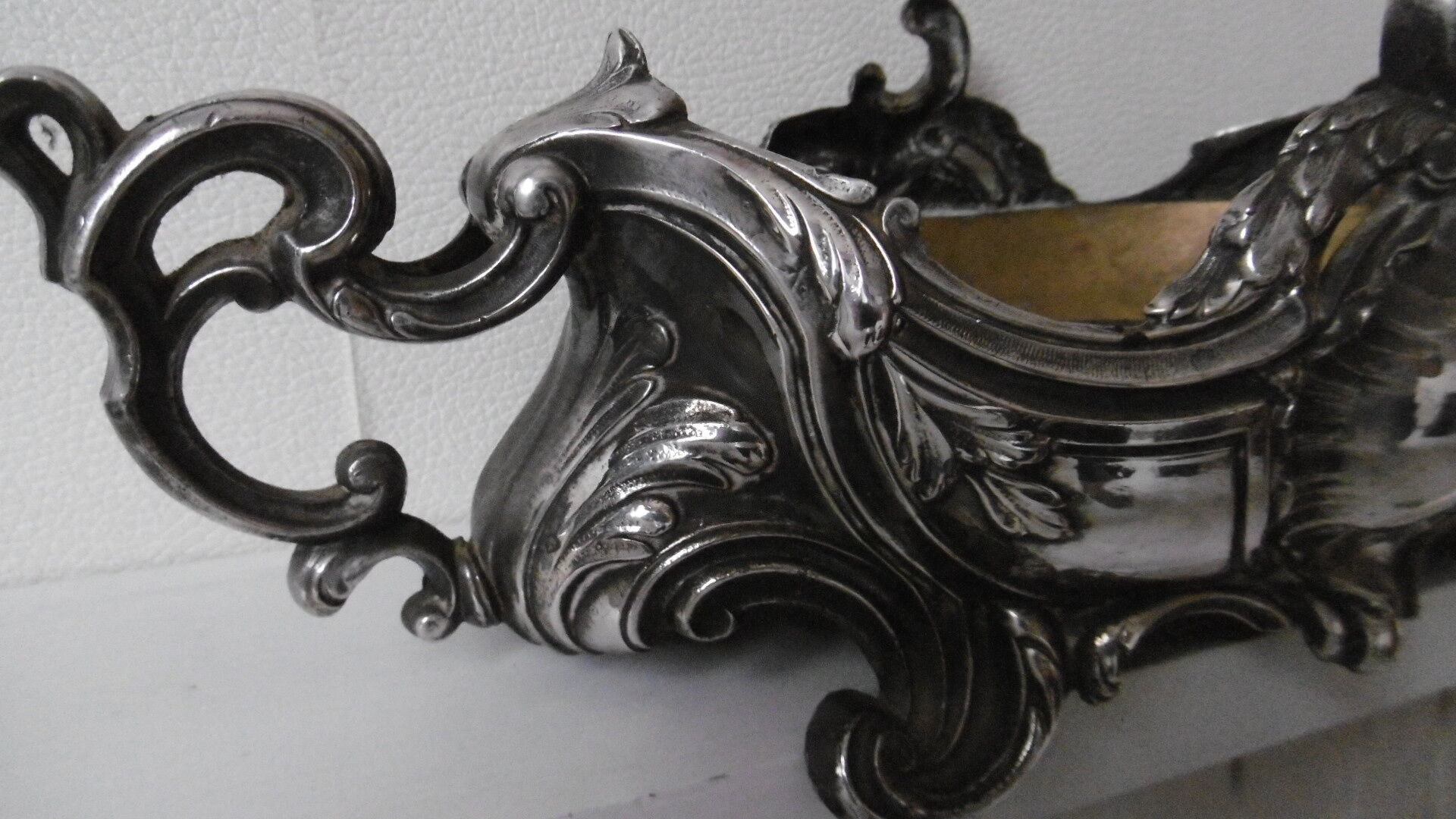Art deco bronze planter