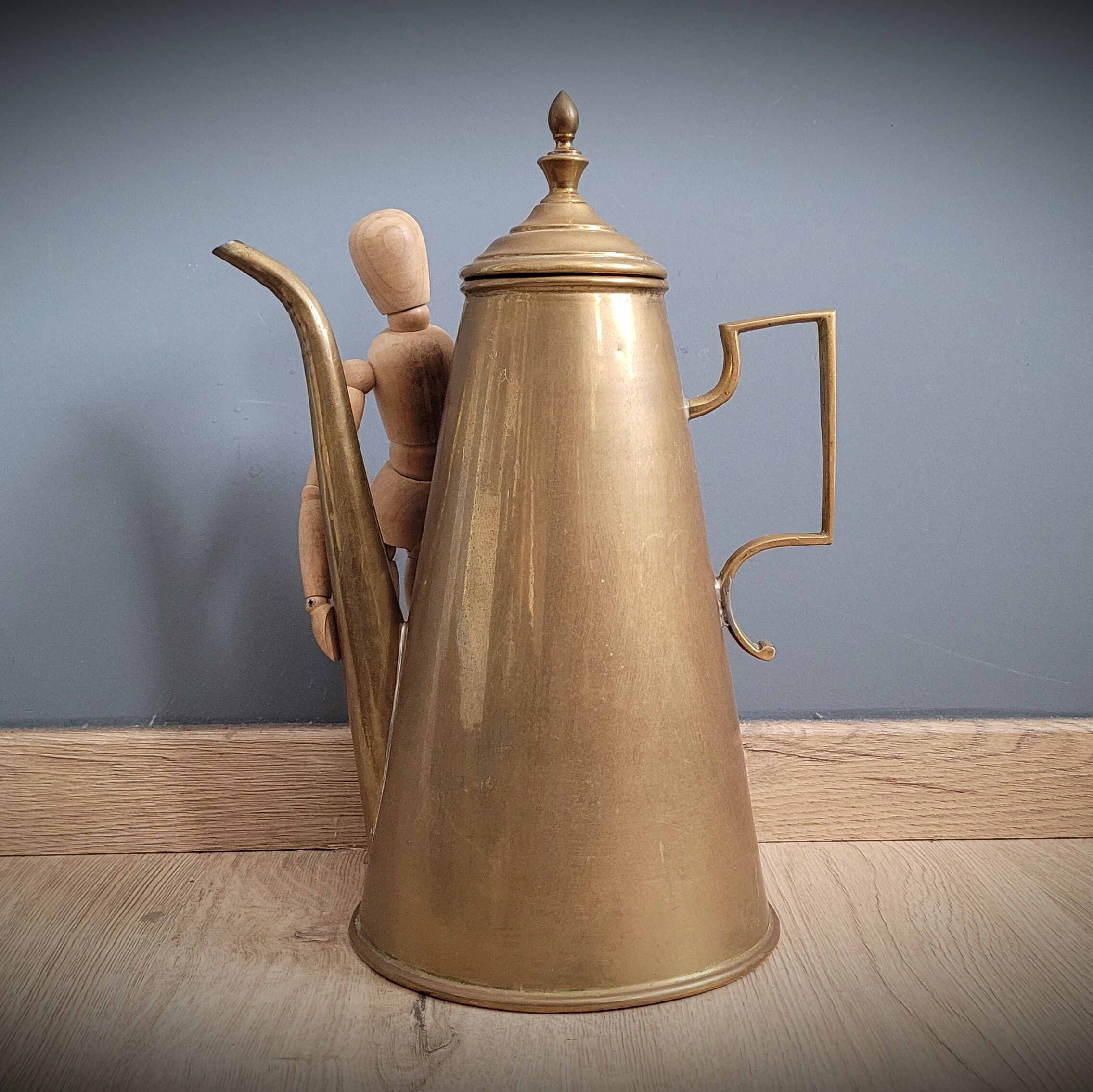 Brass coffee maker