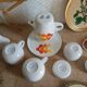 Coffee tea porcelain of retro 70s paris