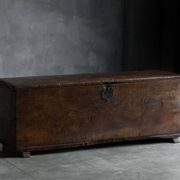 Antique wooden storage chest, France, late 18th century