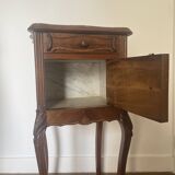 Pink marble bedside table