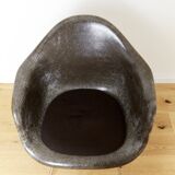 Seal Brown DAX fiberglass chair by Charles & Ray Eames for Herman Miller