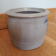 Pot in grey and blue Alsace sandstone