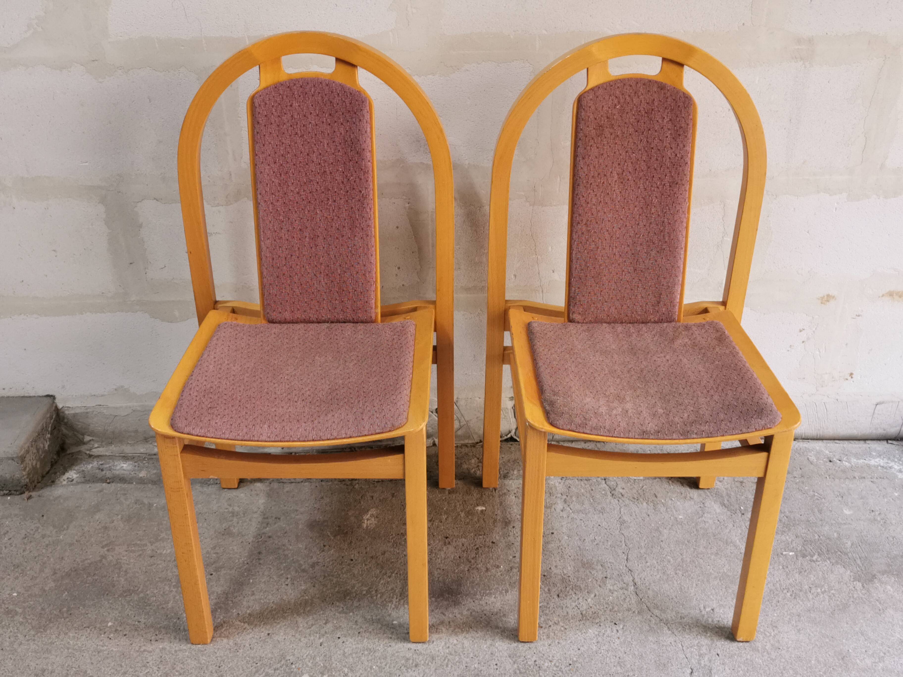 Pair of vintage Baumann Argos chairs Henri JULIEN