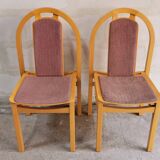 Pair of vintage Baumann Argos chairs Henri JULIEN
