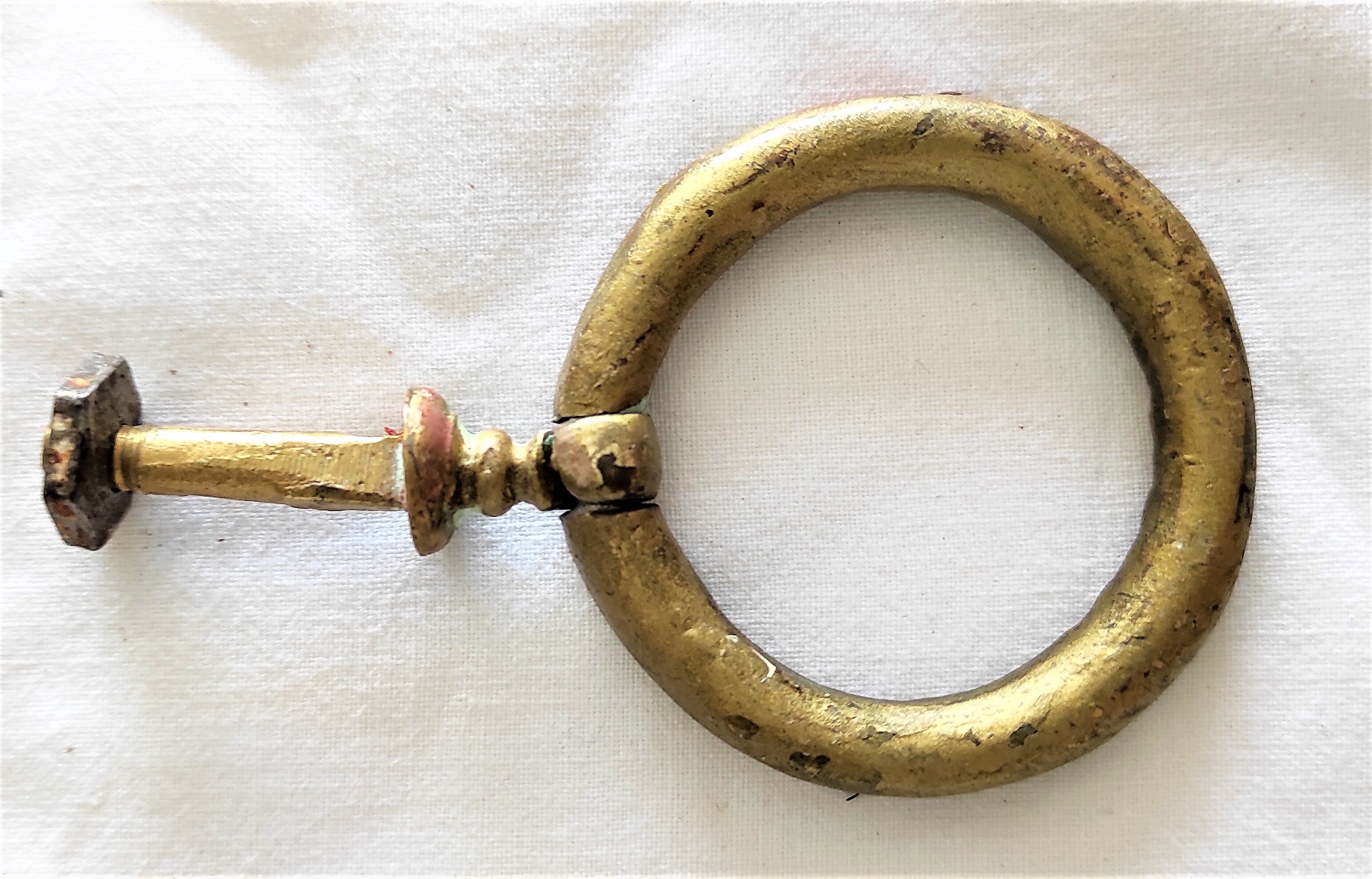 Louis xvi drawer handle in bronze with their nut