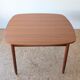 Table carrée teck scandinave extensible années 60