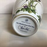 Large porcelain bird and flower vase