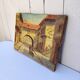 Oil on canvas, rue de Bretenoux, Lot. Vintage