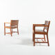 Set of 2 armchairs Borge Mogensen for Soborg mobelfabrik, Denmark 1960