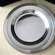 Half hollow serving dish in silver metal 32.5 cm