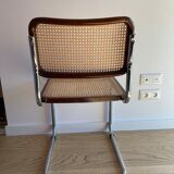 Chair cannage and wood design Cesca B32 Marcel Breuer