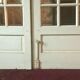 Double separation doors 20th century bevelled tiles