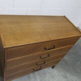 Scandinavian chest of drawers 1960 light oak clean and solid