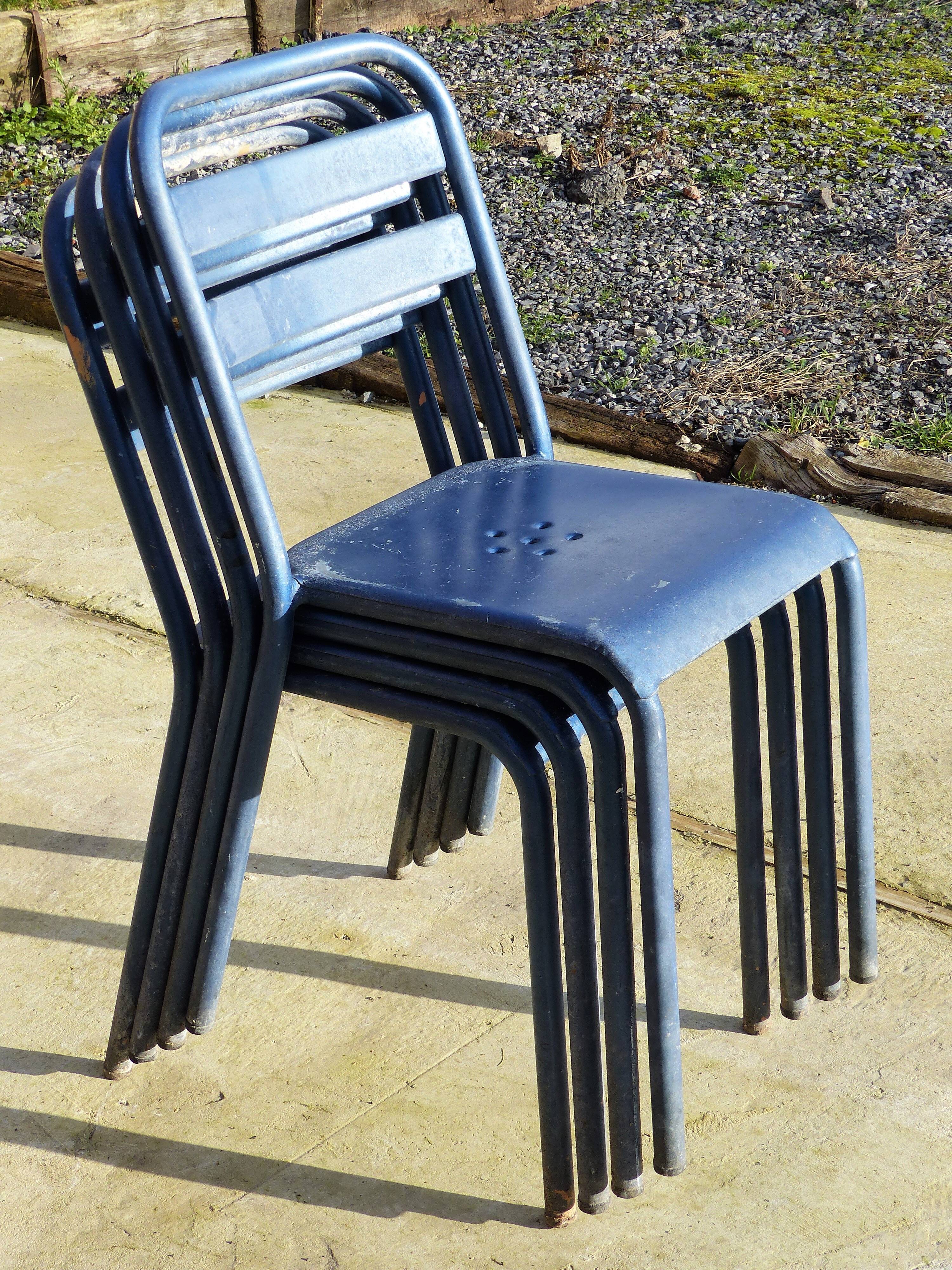 4 vintage bistro chairs