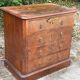 Commode de toilette ancienne en bois L. Soubrier