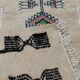 Handwoven kilim rug in natural wool