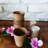 Set of 6 stoneware mugs