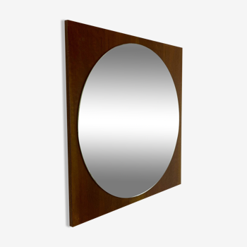 Miroir rétro sur bois