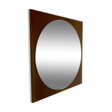 Retro mirror on wood