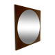 Retro mirror on wood