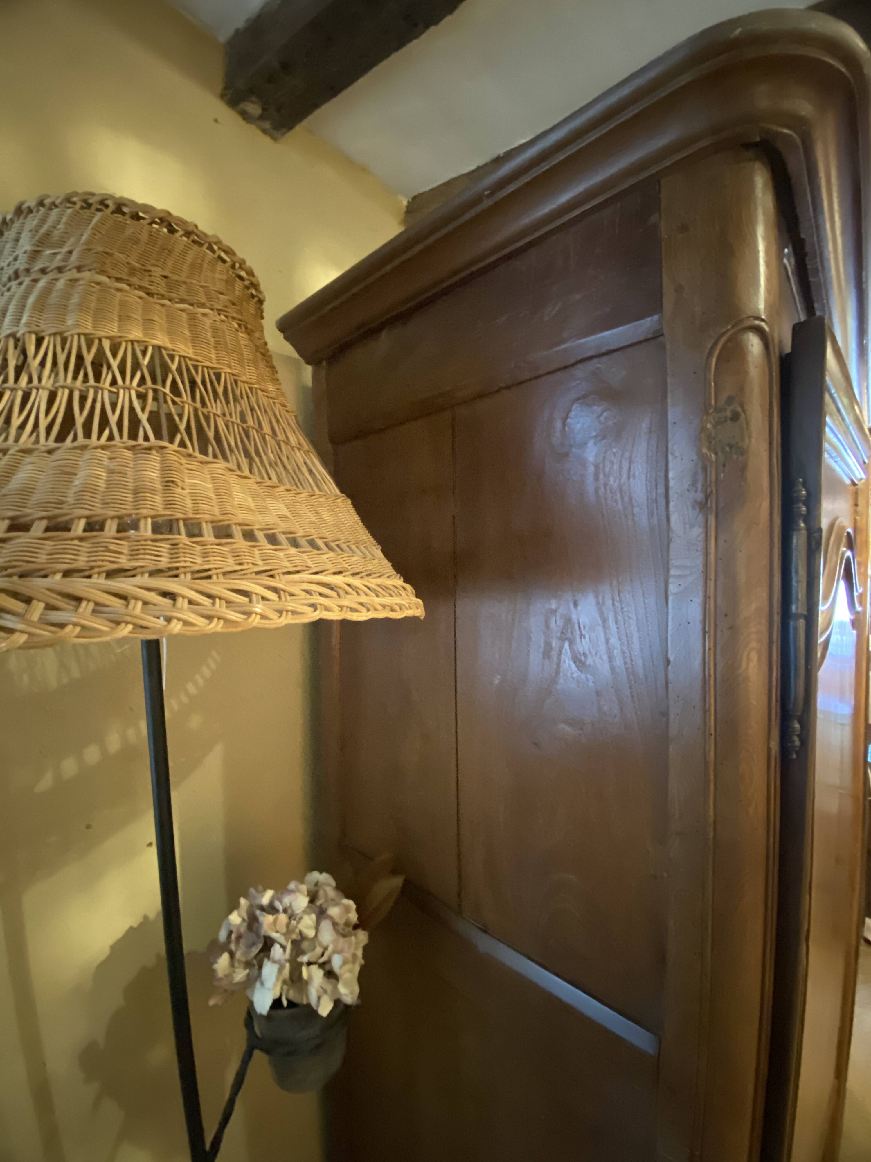 Solid wood wardrobe, country style