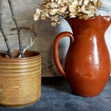 Vintage vase in enamelled sandstone