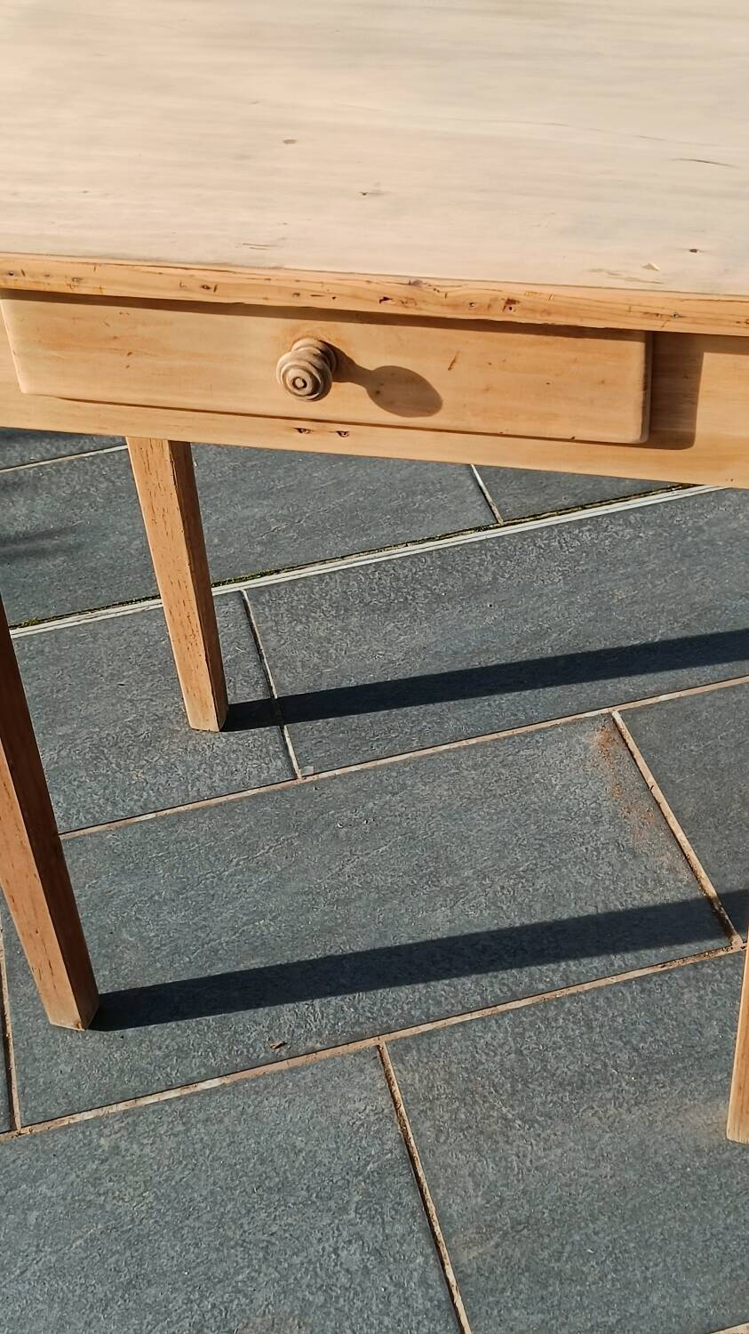 Desk or table in raw wood