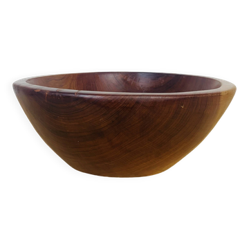 Coupe à fruits, saladier en bois massif