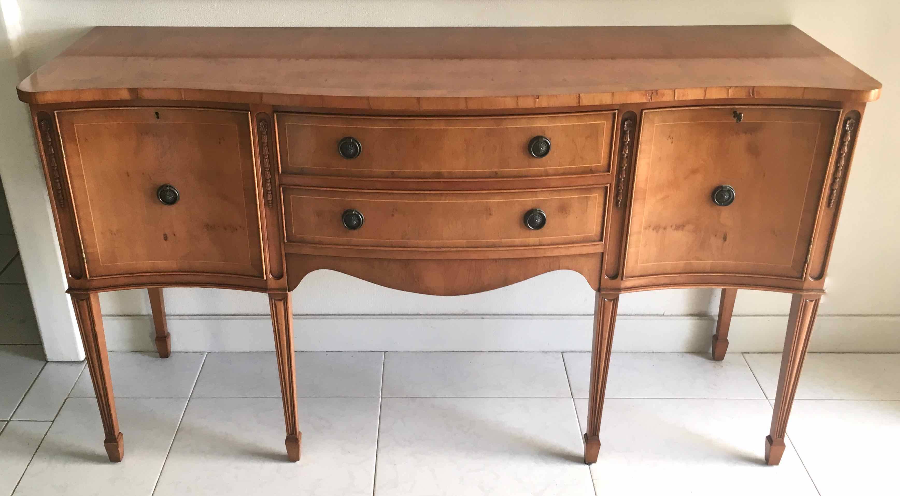 1950s English buffet signed Jaycee Furniture