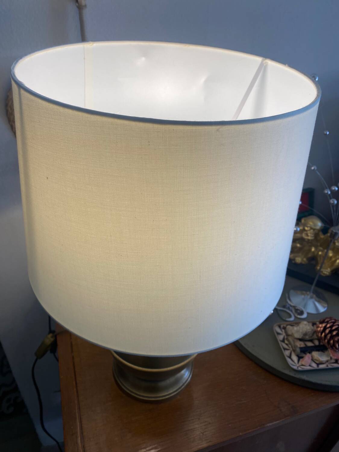 Gold metal lamp