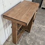 Old Art Deco teak desk