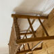 Banc en bois paillé