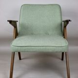 Light green Bunny armchair by Józef Chierowski, 1970s