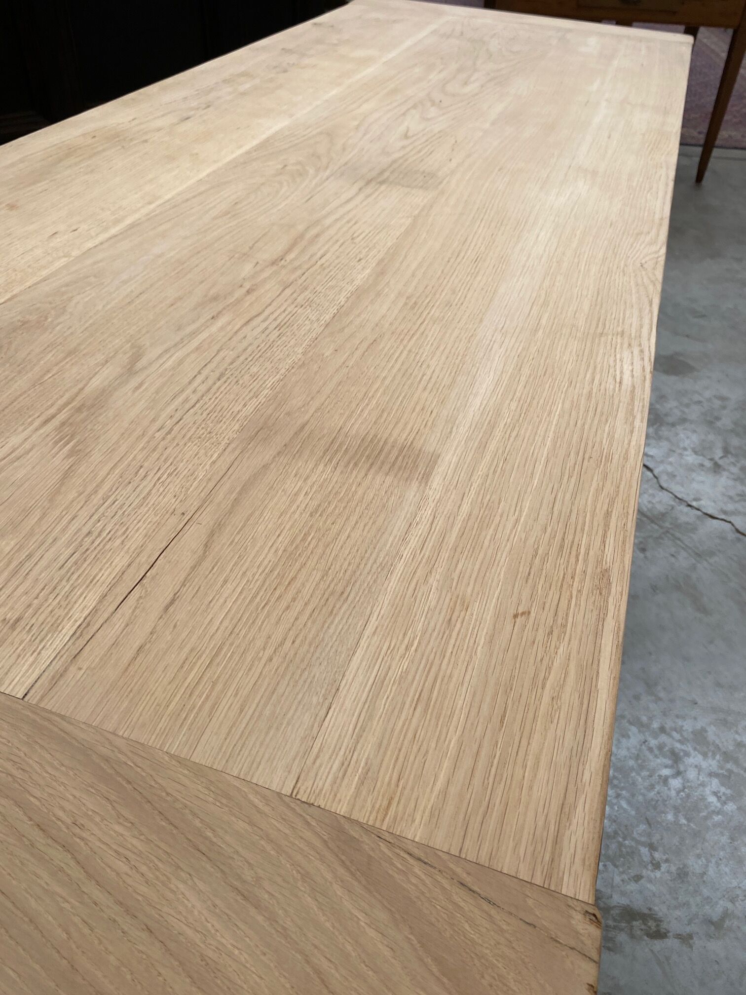 Large oak farm table
