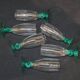 6 Luminarc molière champagne flutes aqua green foot