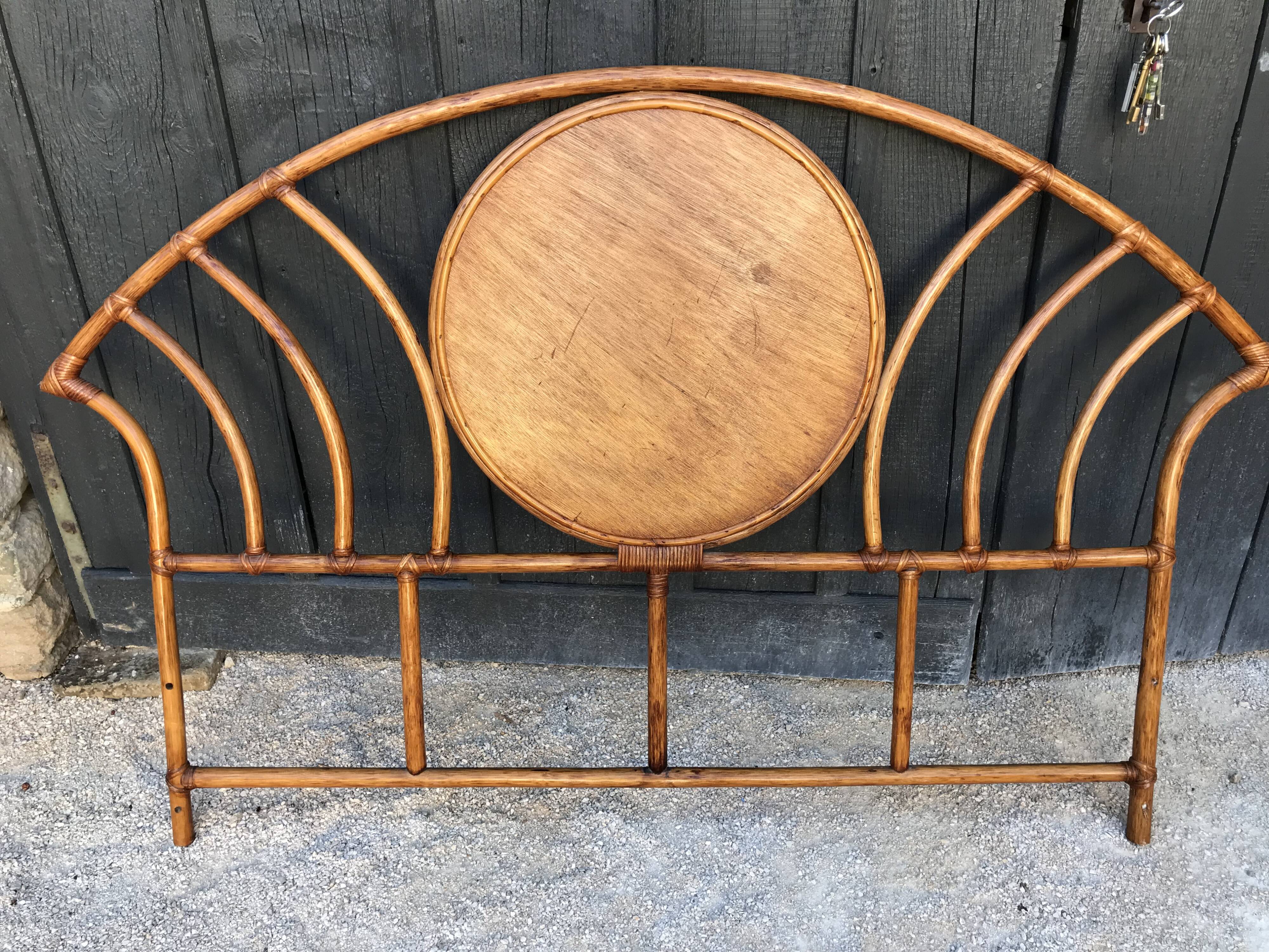 2 seater wicker bedhead