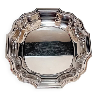 Plat de service en inox Jean Couzon, France 1980