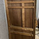 Vintage coat rack circa 1950 in grained Macassar wood