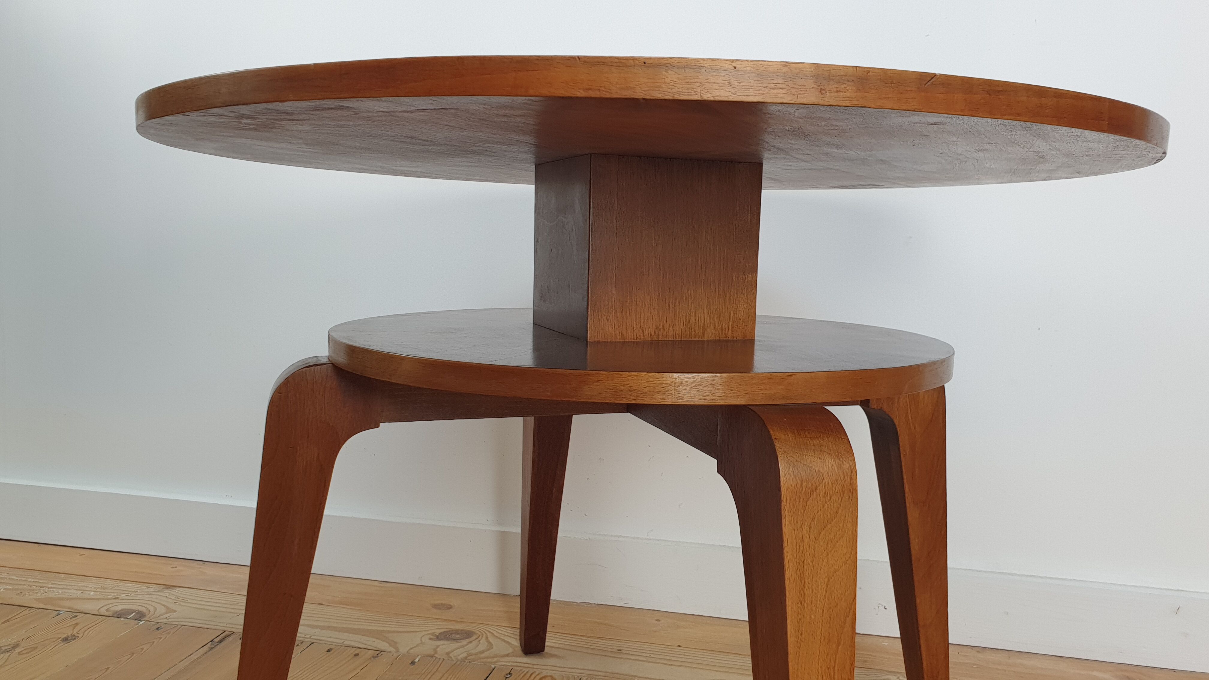 Pedestal table in Scandinavian taste around 1960