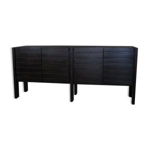 Enfilade 4 portes en iroko massif