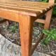 Petite banquette en chêne années 50