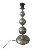 Lampe en aluminium brossé 43cm années 70