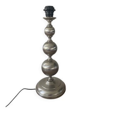 Brushed aluminium lamp 43cm 1970s