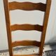 Lot de 6 chaises bois et paille