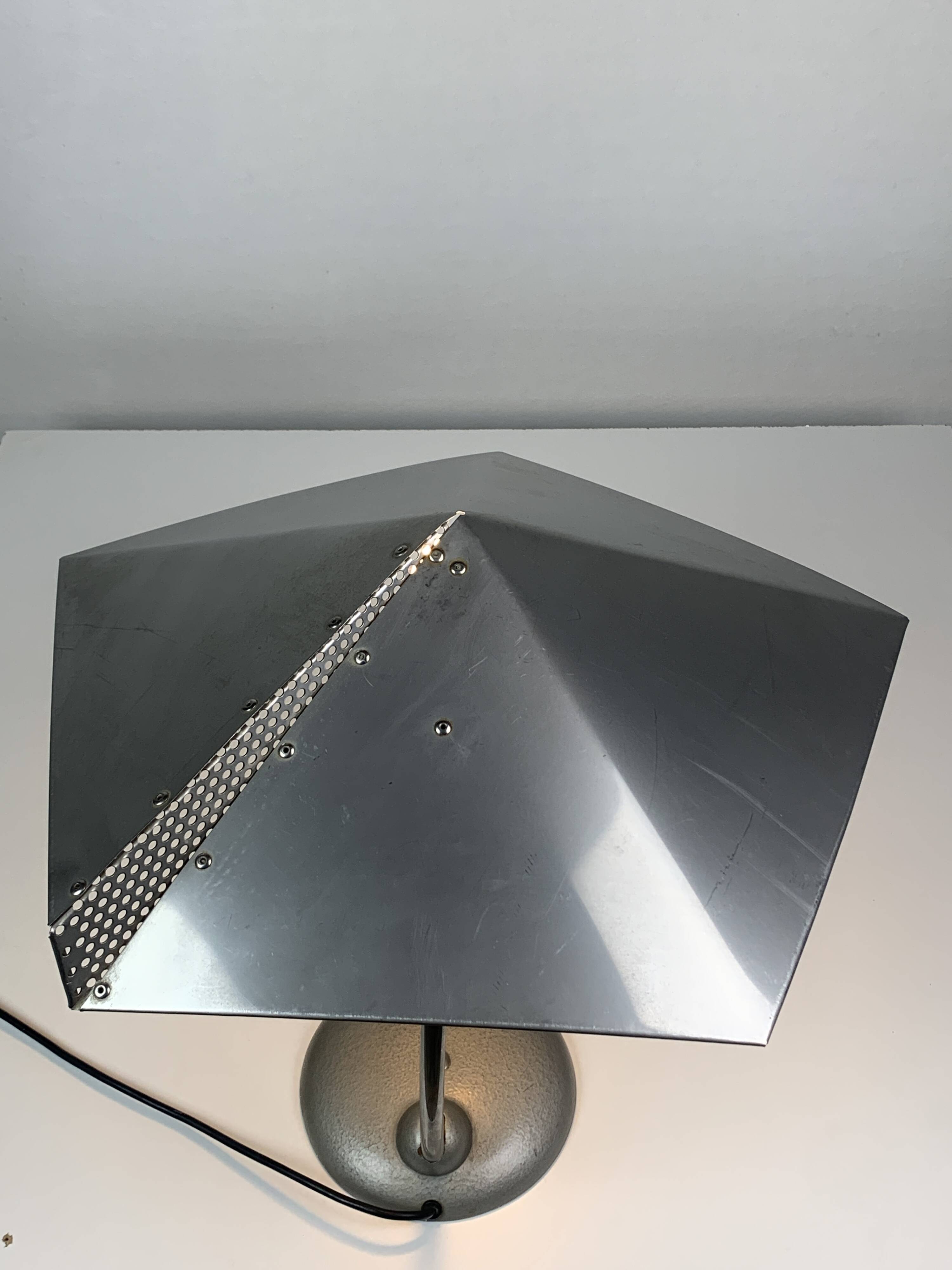 Modernist metal Bauhaus desk lamp, 1960s
