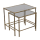 Brass nesting tables "faux bamboo" 1970