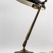 Lumi Milano, Mid-century brass and lacquer two joints table lamp